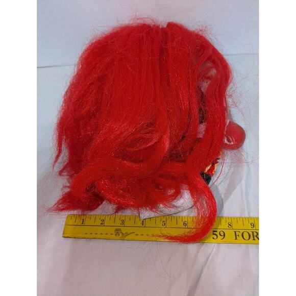 Seasonal Visions Scary Clown Mask Halloween Costume Red Hair Adult Horror Spooky - Picture 6 of 10